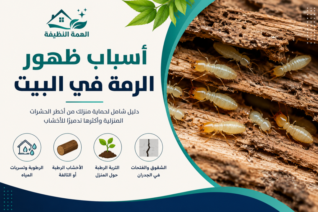 أسباب ظهور الرمة في البيت