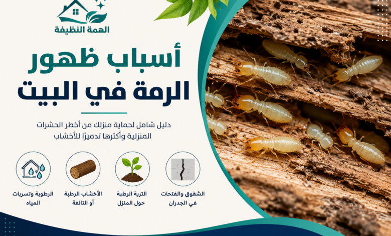 أسباب ظهور الرمة في البيت