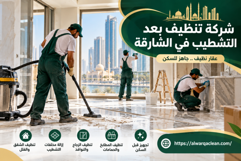 شركة تنظيف بعد التشطيب في الشارقة